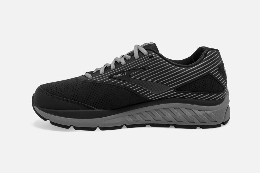 Brooks Running Shoes - Addiction Walker Suede Mens - Black - OJS-295370